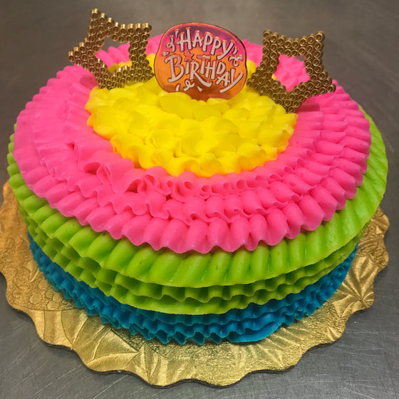 Ready to Party Cake single 6" Layer