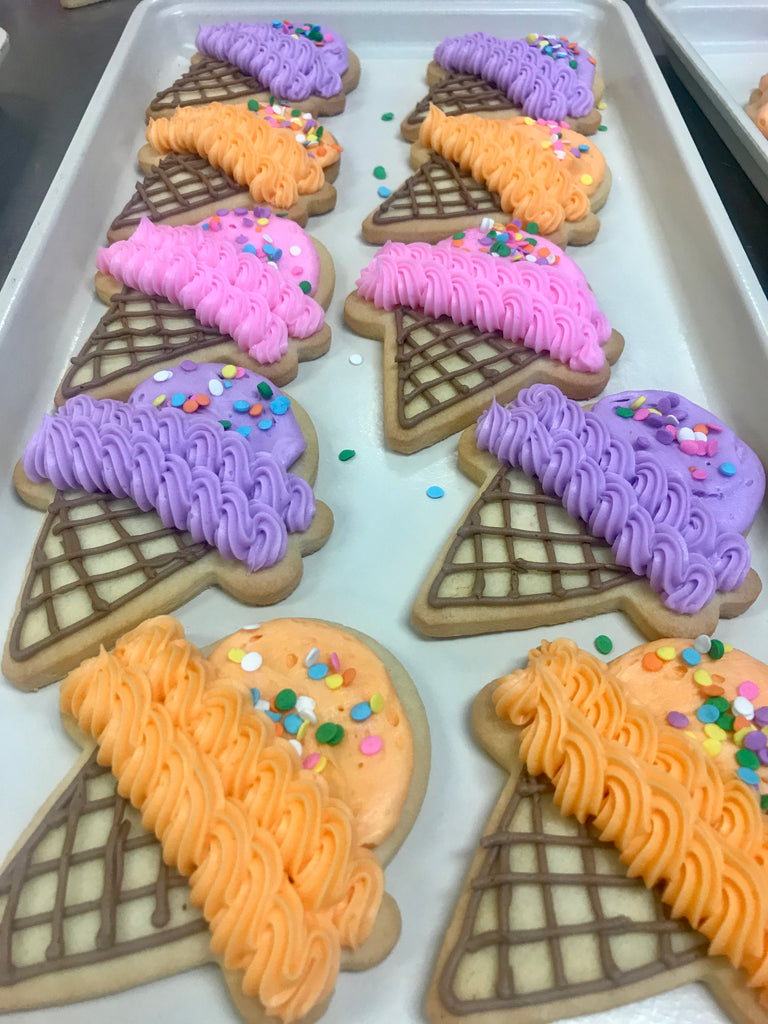 Decorated Ice Cream Theme Cookies