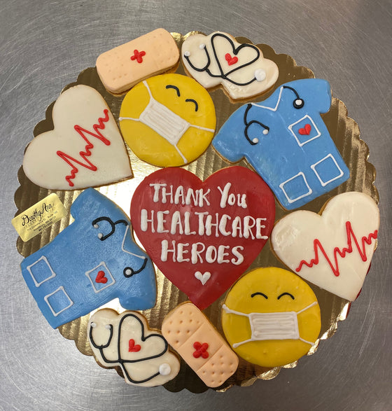 Healthcare Hero Decorated Cookie Box