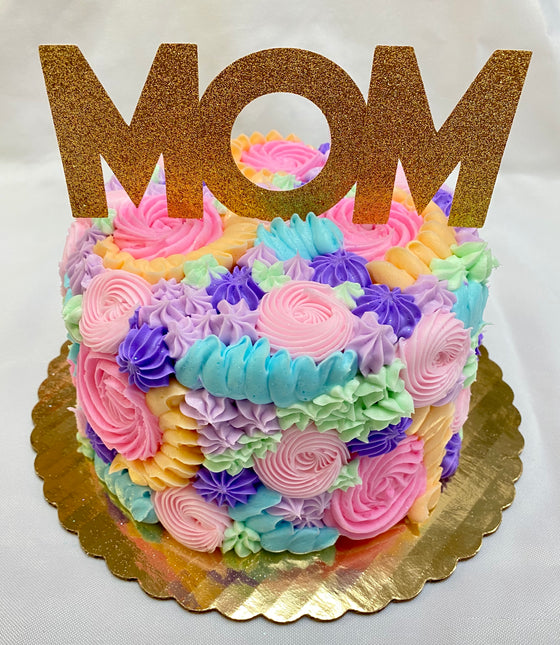 Decorated Mother's Day Cake - 6" - "Lisa Theme"
