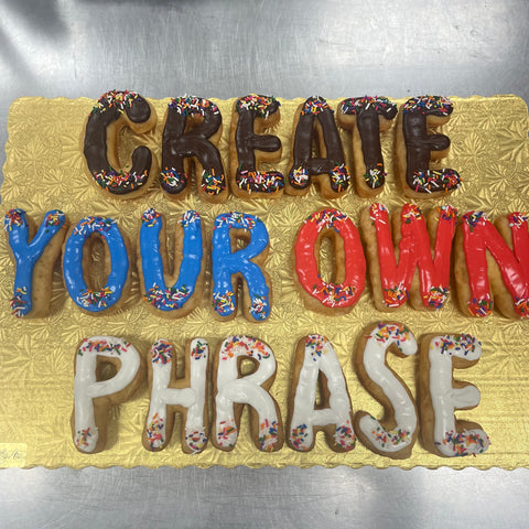Custom Phrase Donut Packages