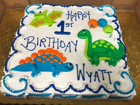 Dinosaur Sheet Cake