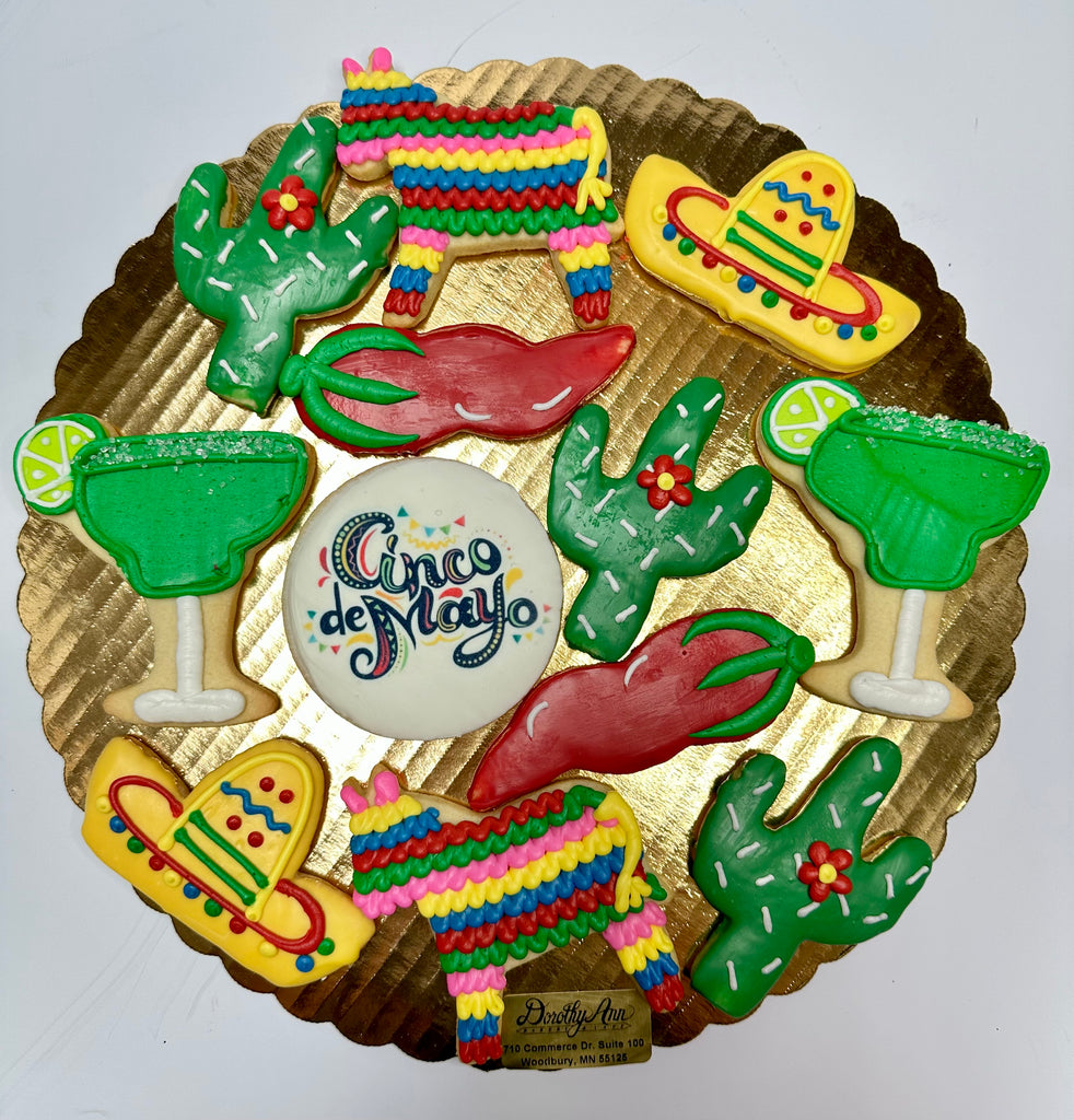 Cinco de Mayo Decorated Cookie Tray