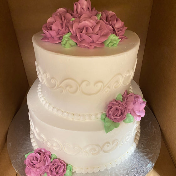 Delicate Design Tiered Cake