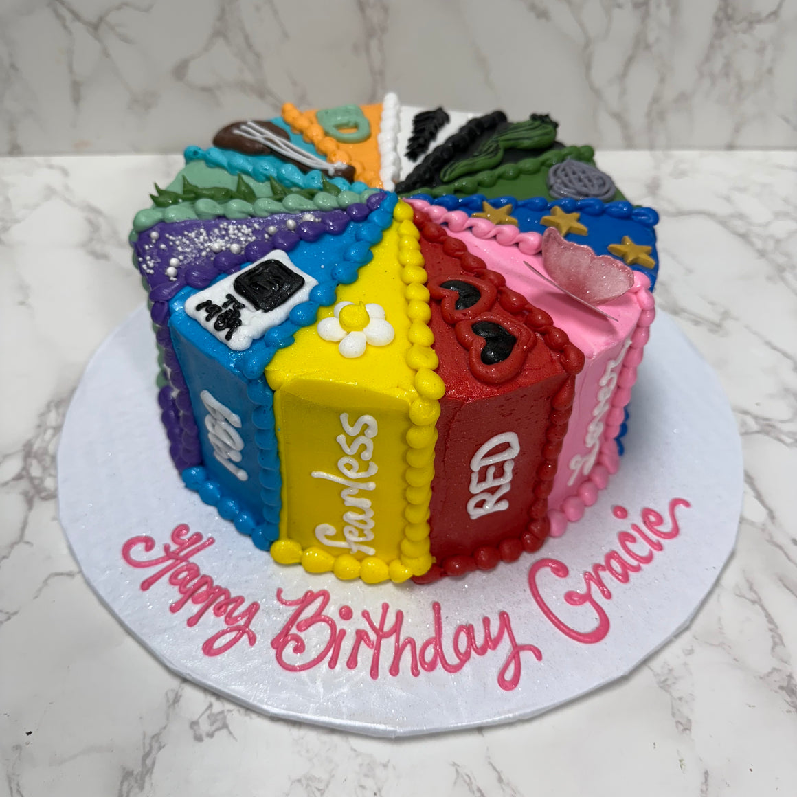 Taylor Swift Albums Cake