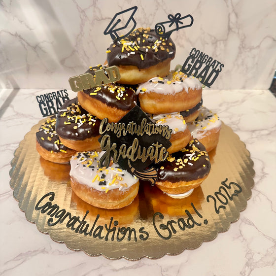 Graduation Donut Tower