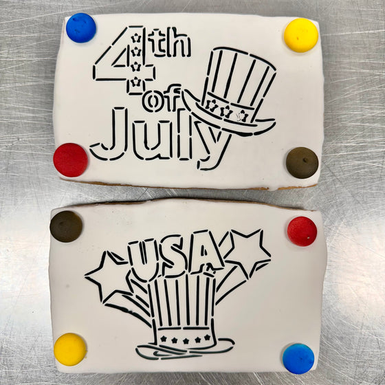 4th of July Paint Your Own Cookies