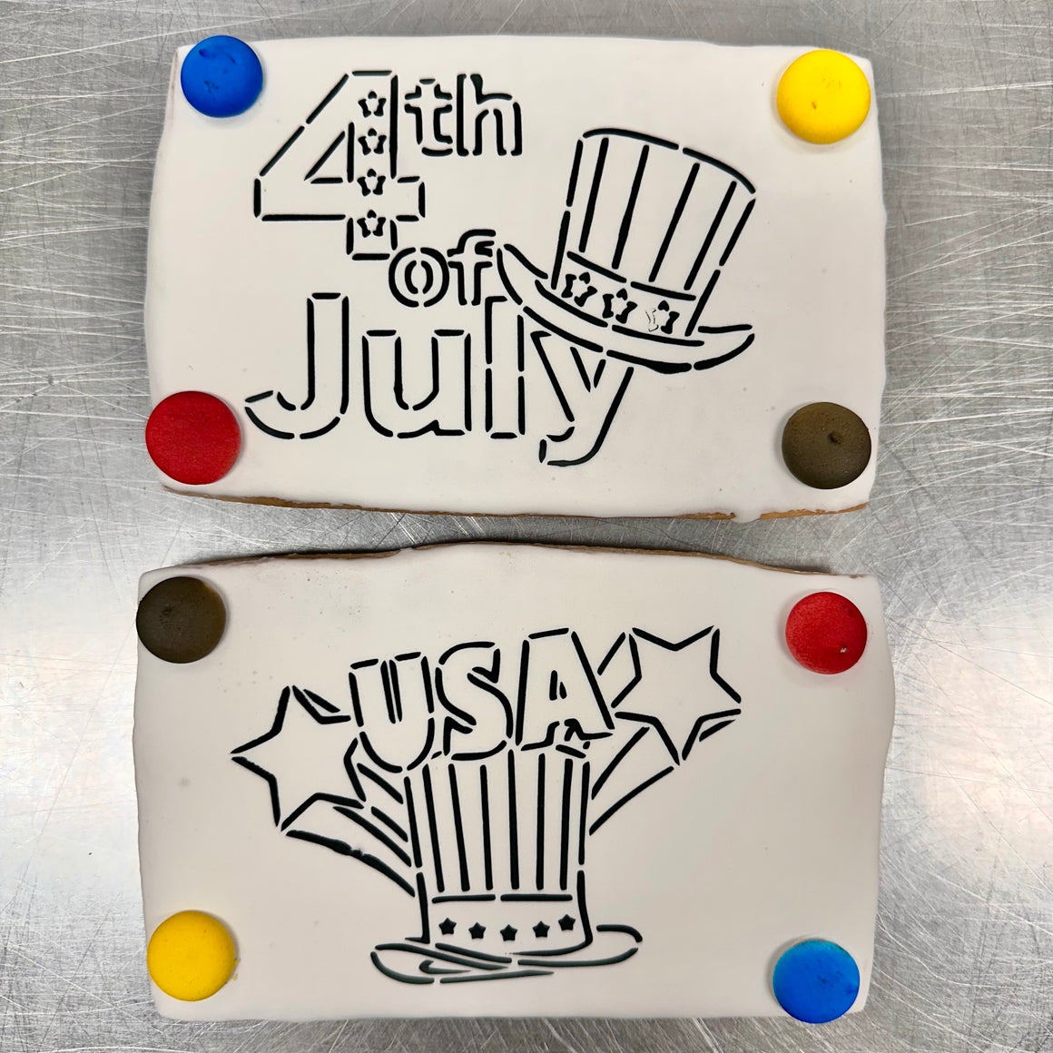 4th of July Paint Your Own Cookies