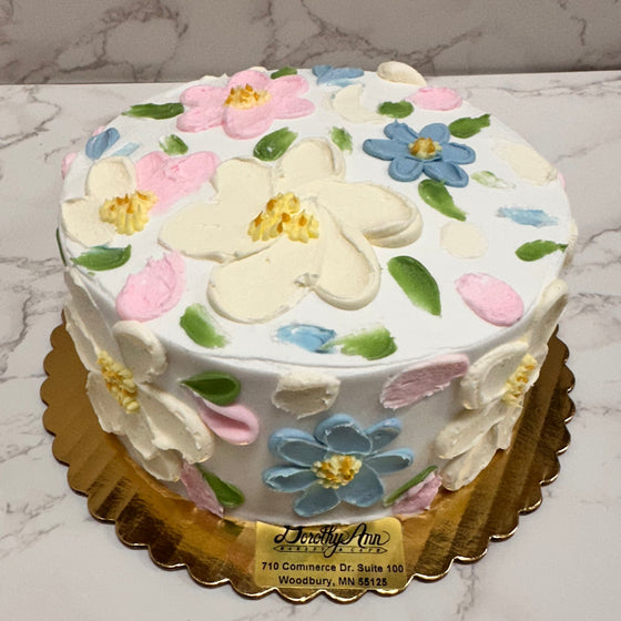 Petal Smear Floral Cake