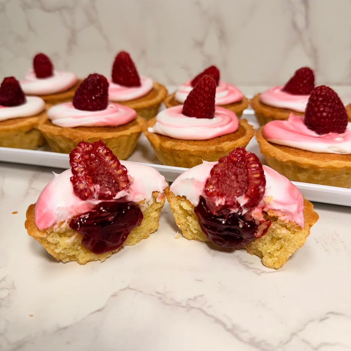 Mini Raspberry Almond Tart