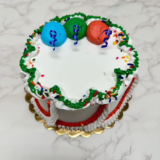 Traditional Balloon Design Round Cake