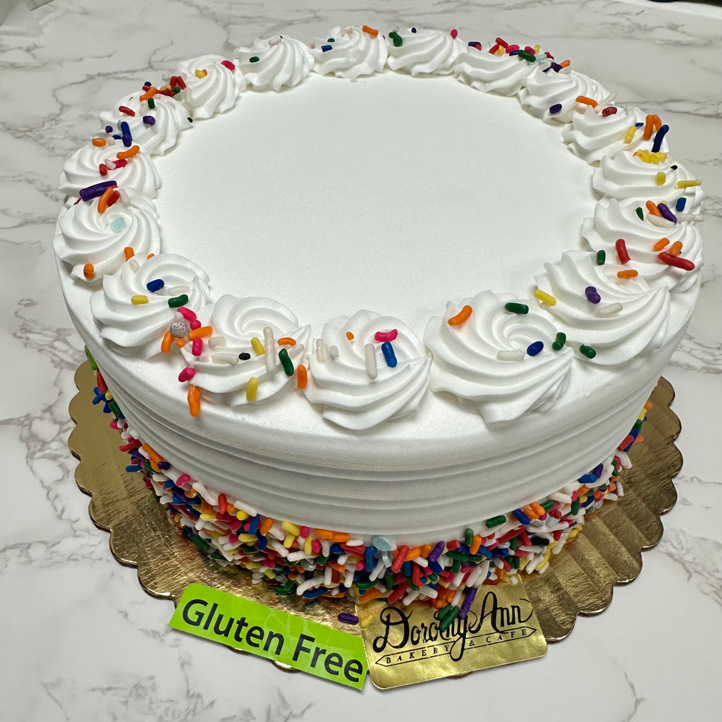 7" "No Gluten Added" Fun with Sprinkles Cake