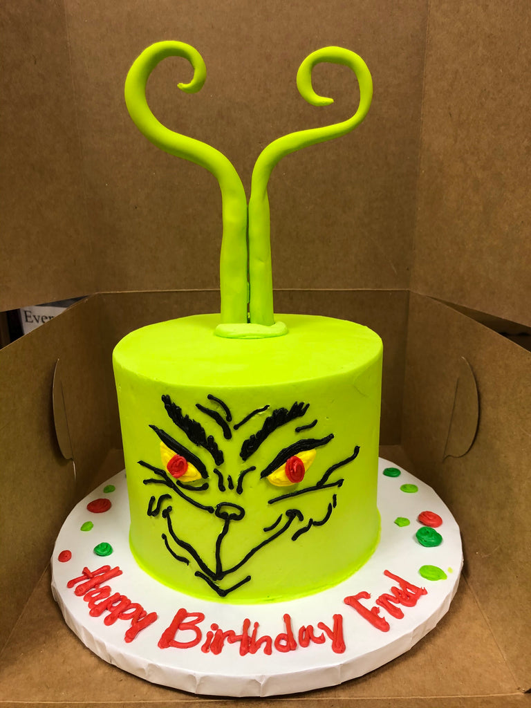 Grinch Cake (3 layer 6" round)