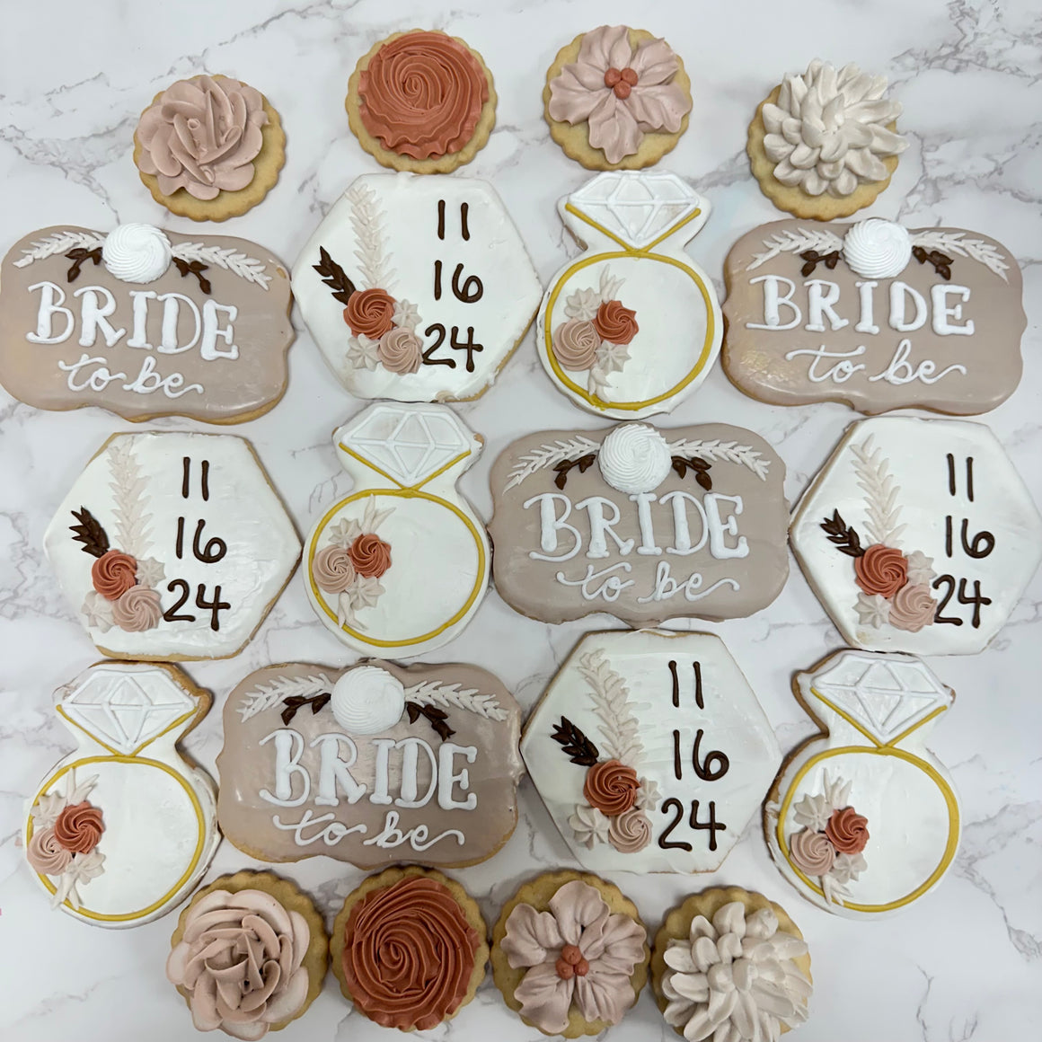 Boho Bridal Cookies