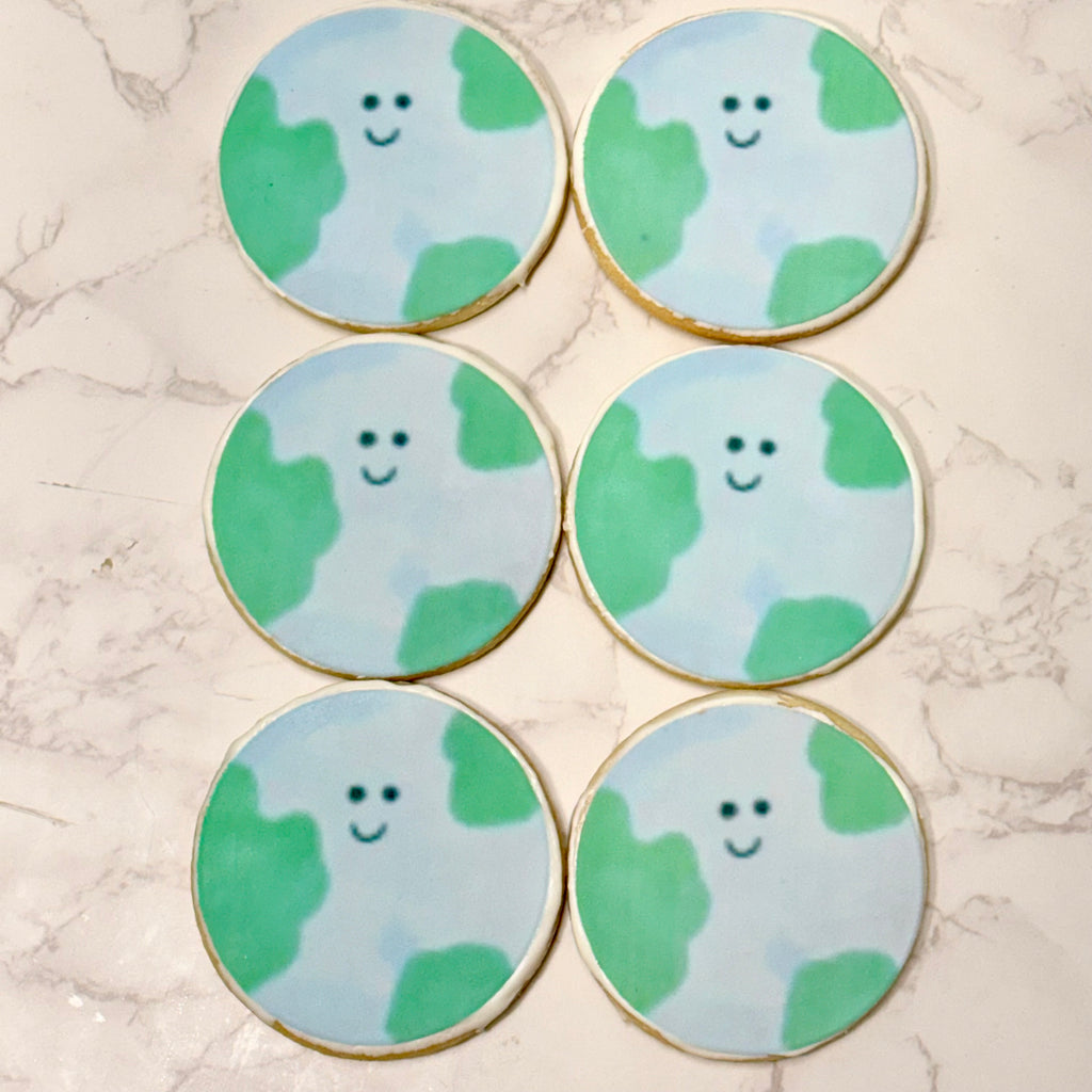 Half Dozen Earth Day Edible Image Cookies