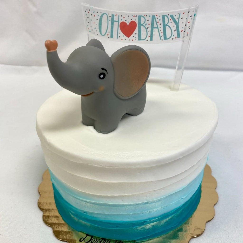 Elephant Baby Shower Cakes Buttercream Elephant Oh Baby Cake