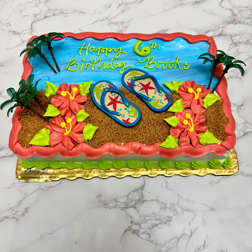 Summer Flip Flops Cake