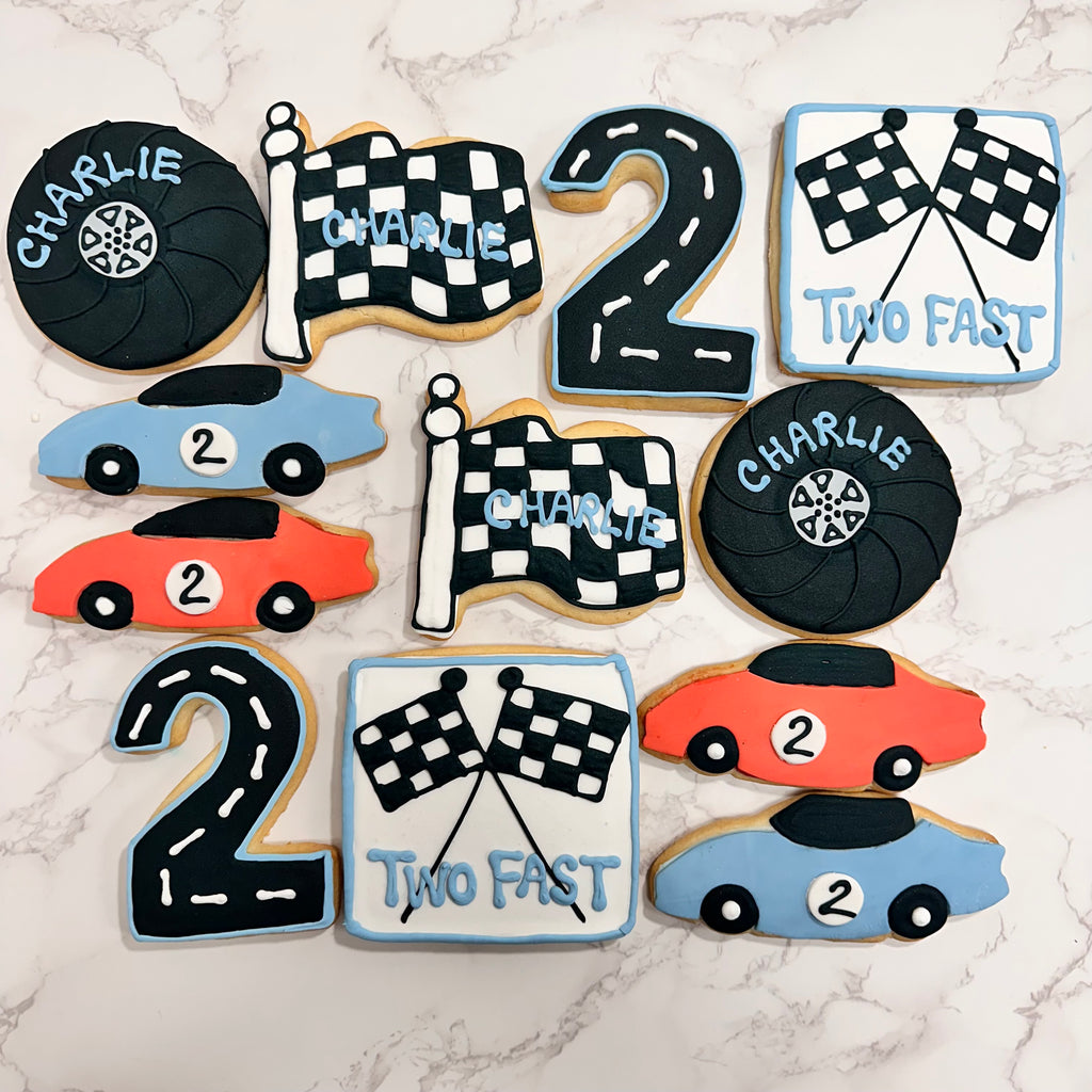 Royal Icing Cars Cookie Dozen