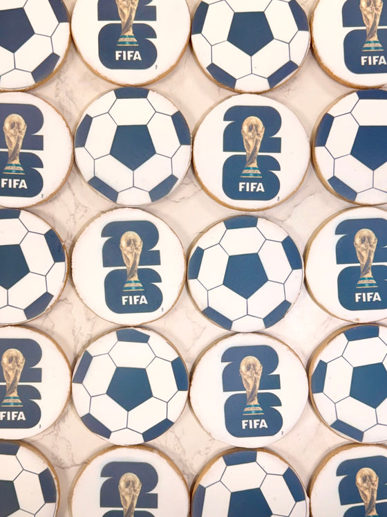 Printed World Cup Soccer Ball Cookies (requires 5 days notice)