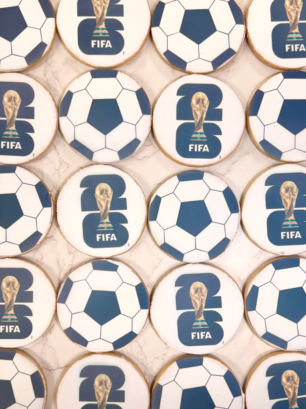 Printed World Cup Soccer Ball Cookies (requires 5 days notice)
