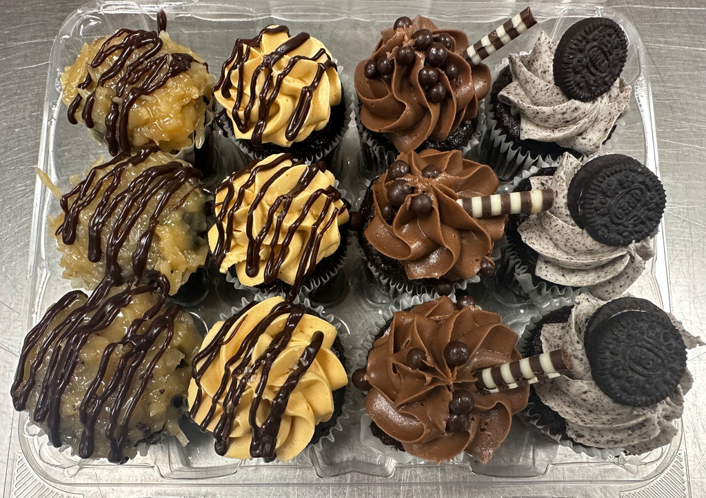 Mini Chocolate Lovers Cupcakes -  Dozen