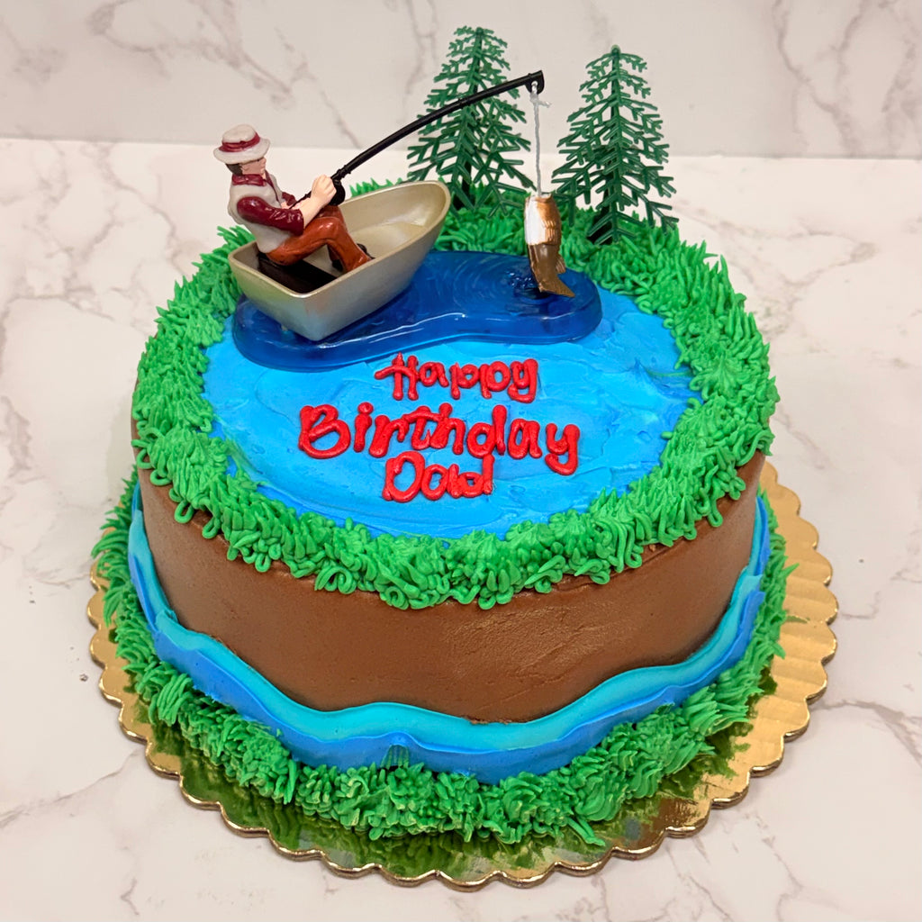 Fishing Round Cake