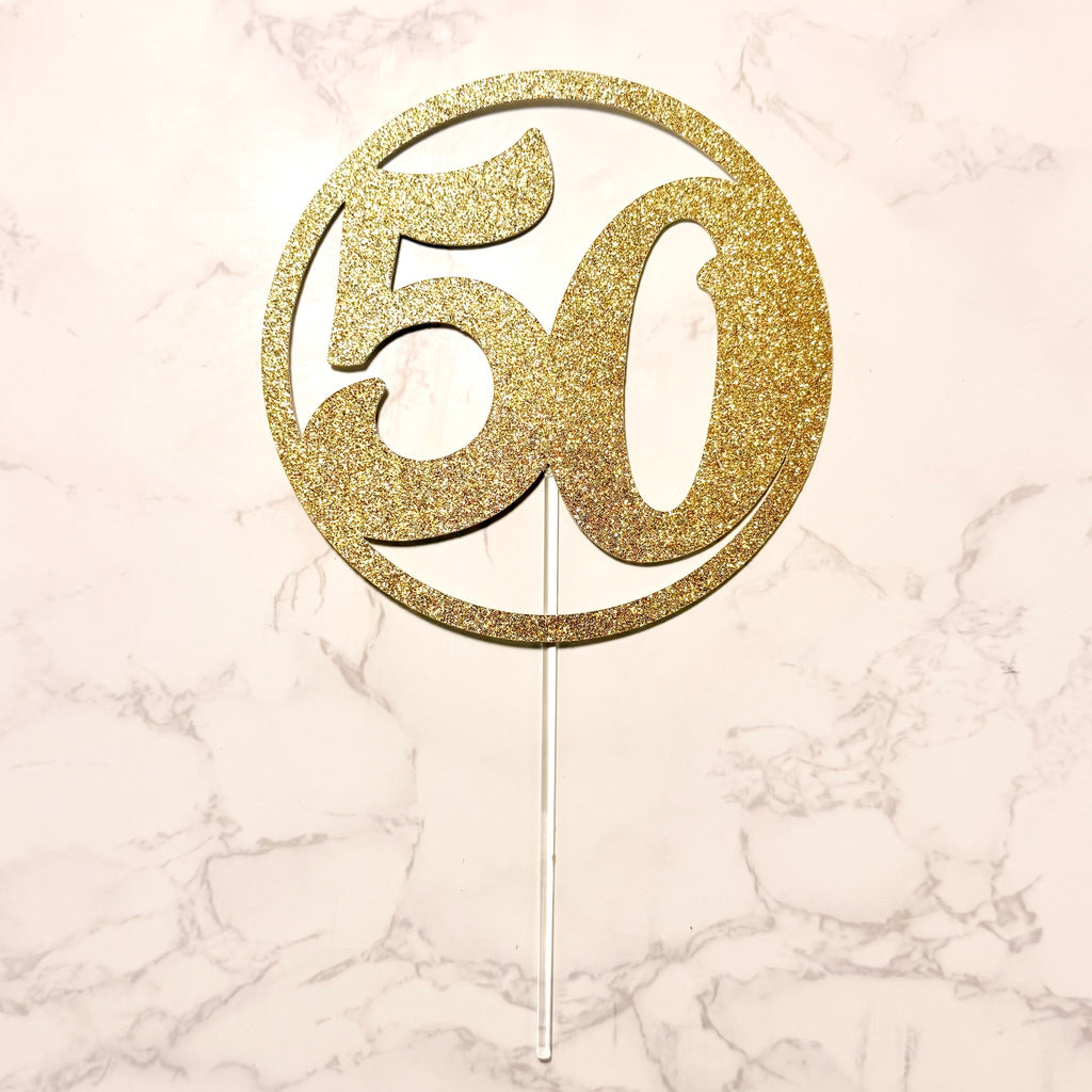 50 Cake Topper