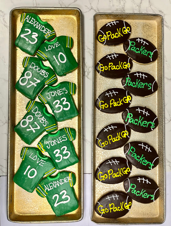 Packers Football Jersey Decorated Cookie