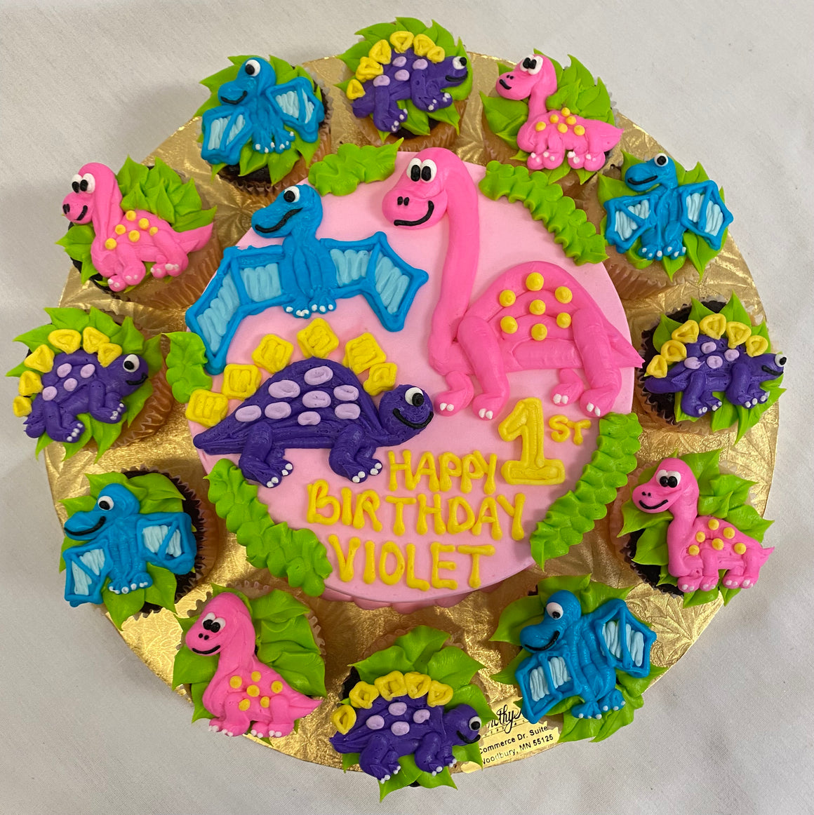 Combo Pink Dinosaurs