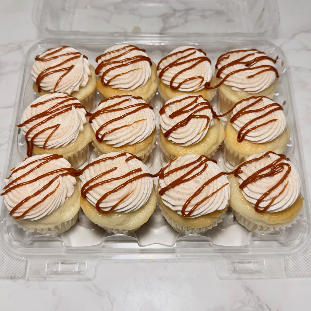 Mini Caramel Apple Cupcakes Dozen