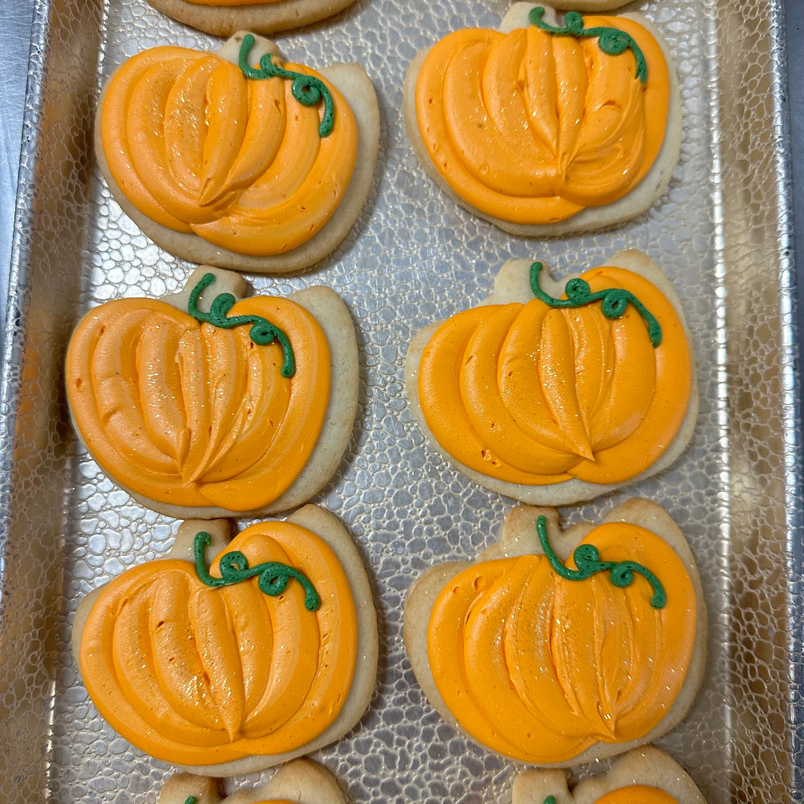 Buttercream Pumpkin Decorated Cookie