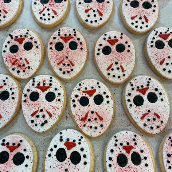 Friday the 13th Mask Cookies