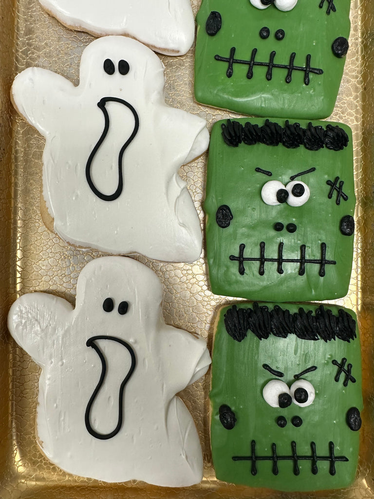 Halloween Ghost or Frankenstein Cookie