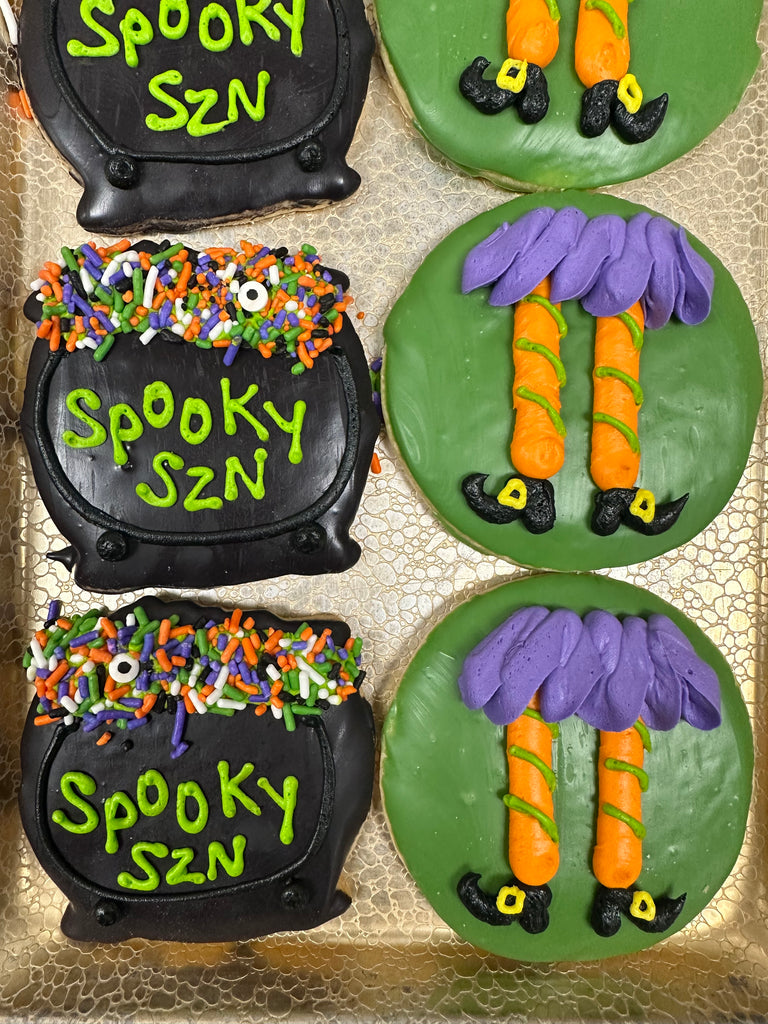 Halloween Witches Leg Cookie or Witches Cauldron