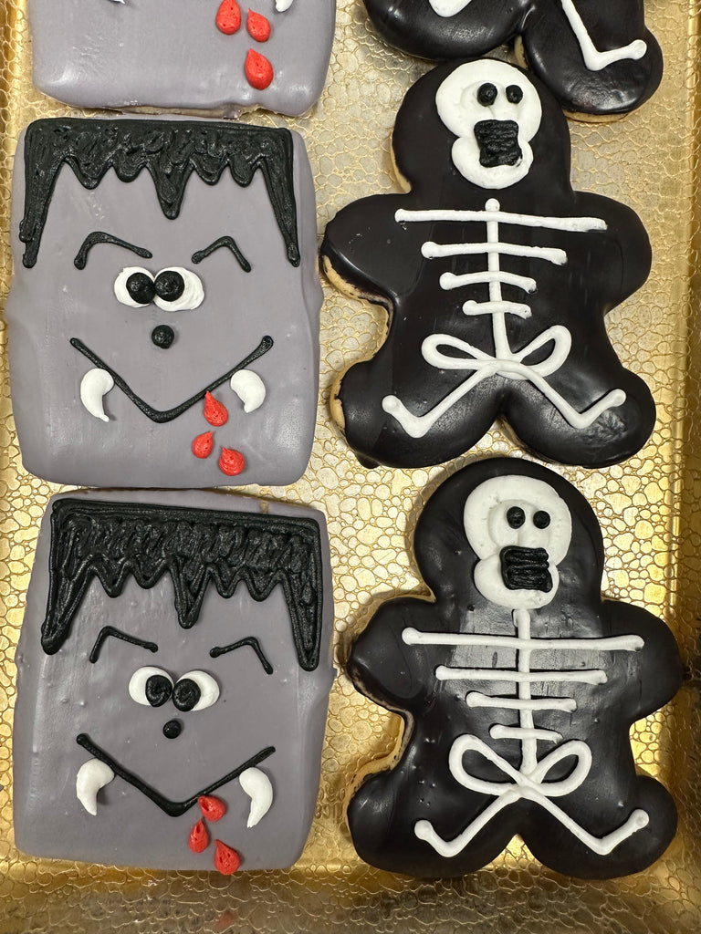 Halloween Skeleton or Dracula Cookie