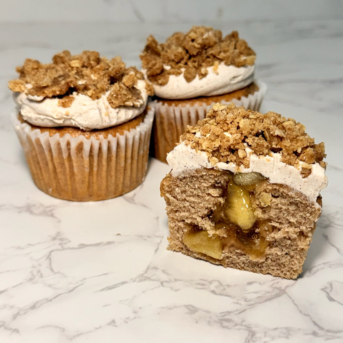 Cinnamon Dutch Apple Cupcake