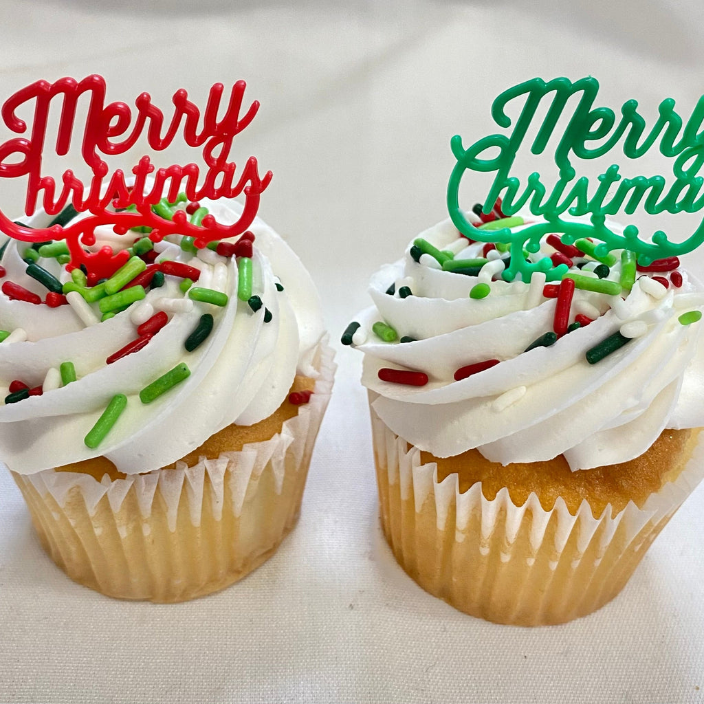 Christmas Cupcake: Merry Christmas