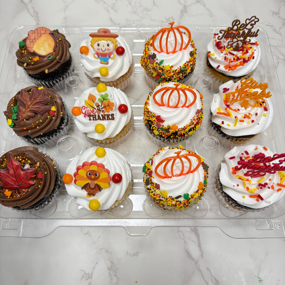 Thanksgiving Dozen Cupcakes