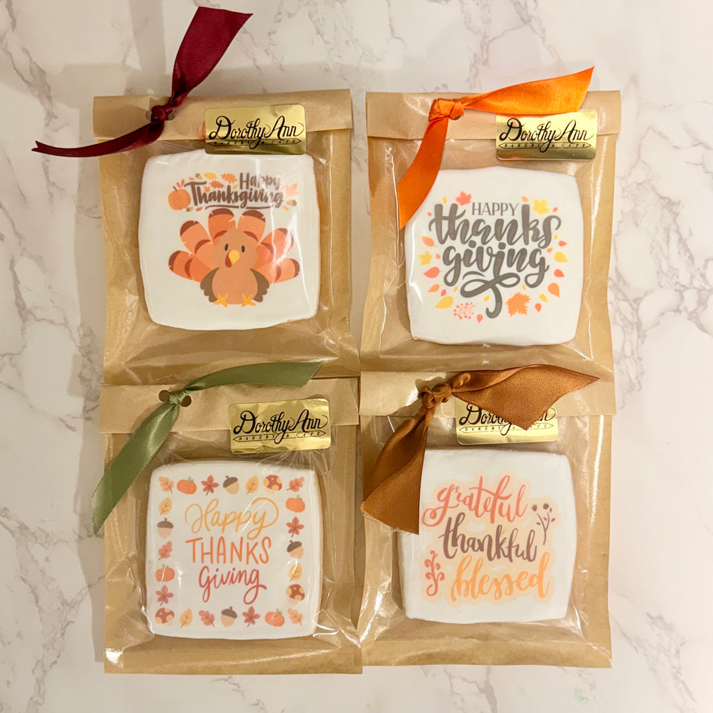 Packaged Thanksgiving Cookies