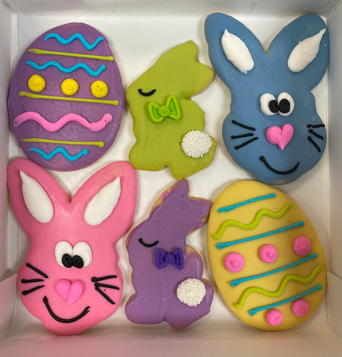 Small Easter Decorated Cookie Tray