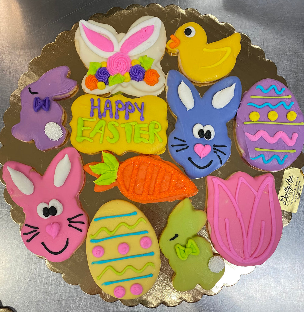 Large Easter Decorated Cookie Tray