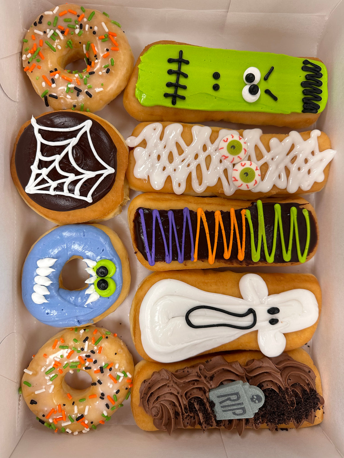 Halloween Theme Decorated Donut Box