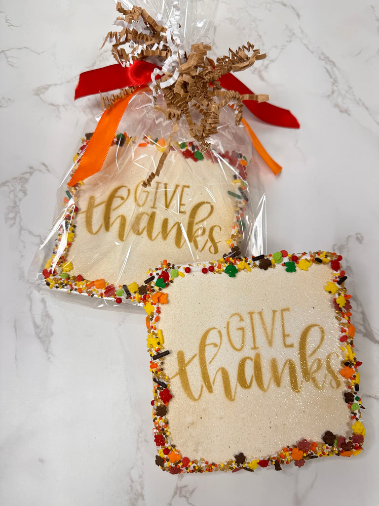 "Give Thanks" Creative Cookie