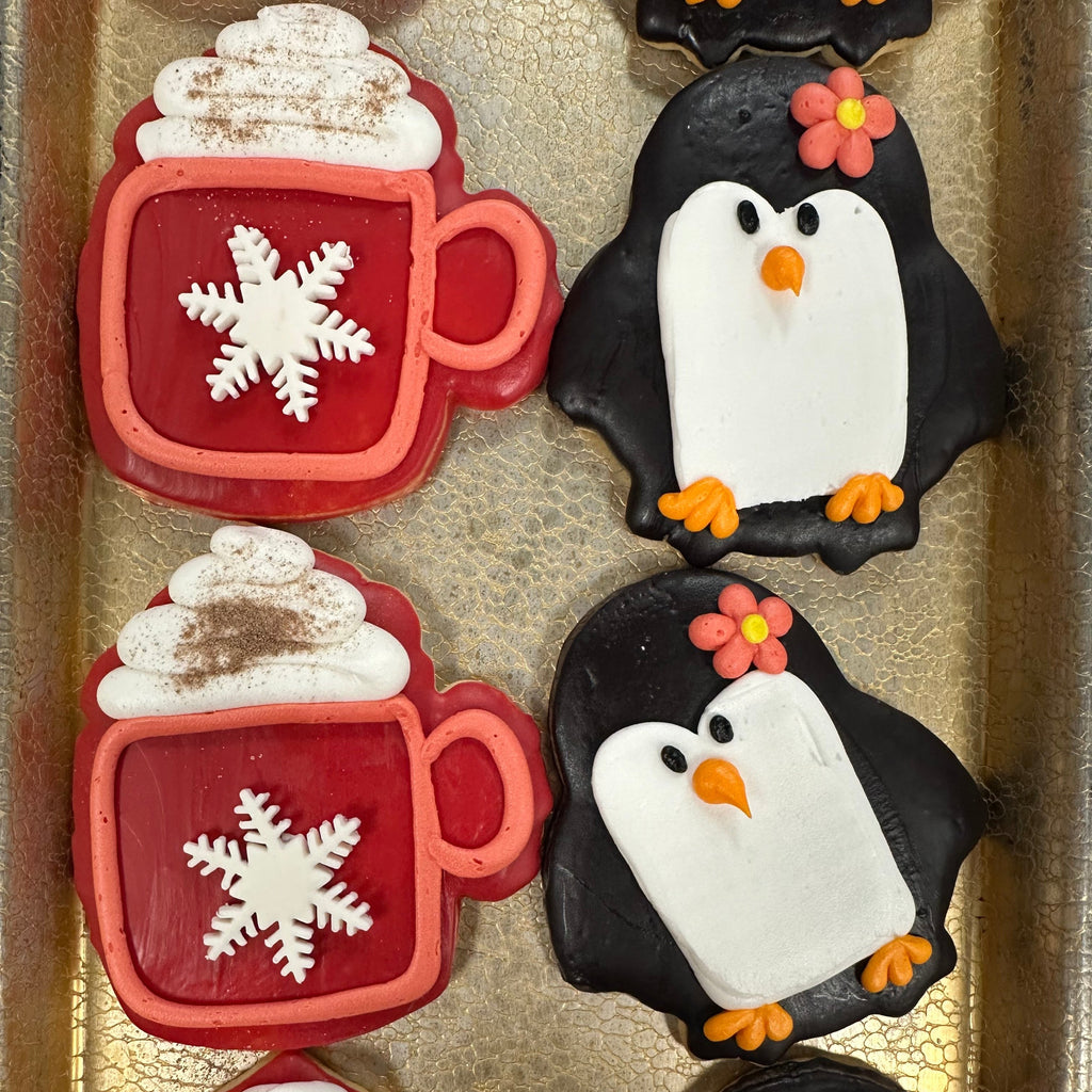 Hot Cocoa Mug or Penguin Cookie