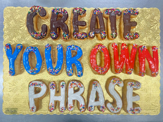 Create Your Own Phrase Donut Package