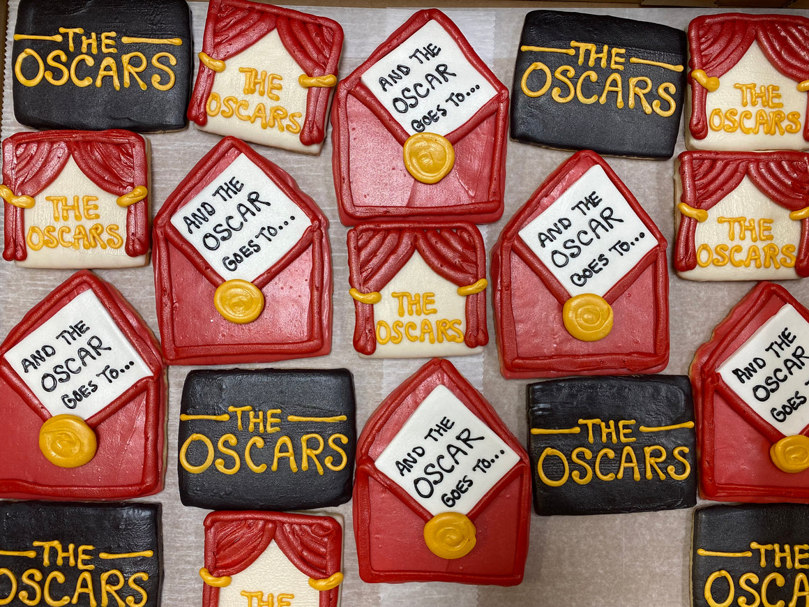 "Oscars Theme" Decorated Cookies (qty 6, 2 of each design)