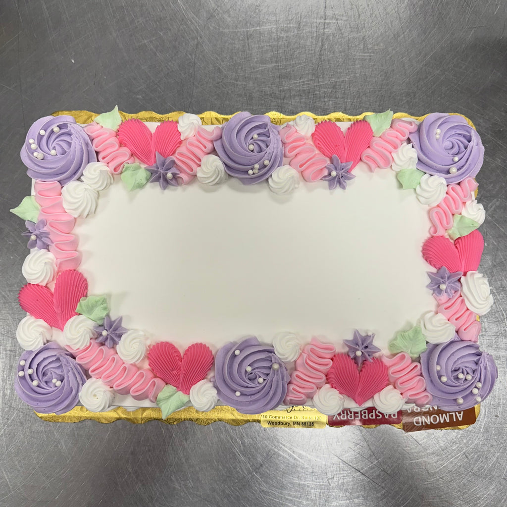 Valentine Party Design Sheet Cake