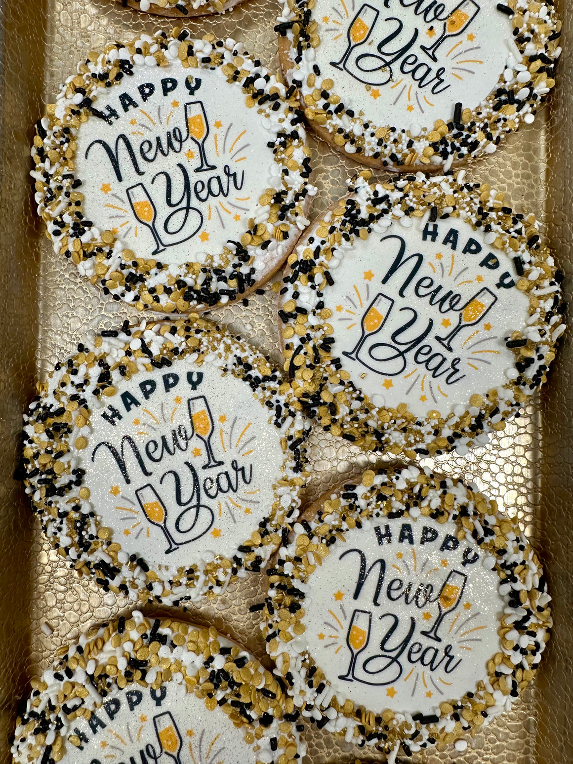 New Year's Sprinkle Cookie