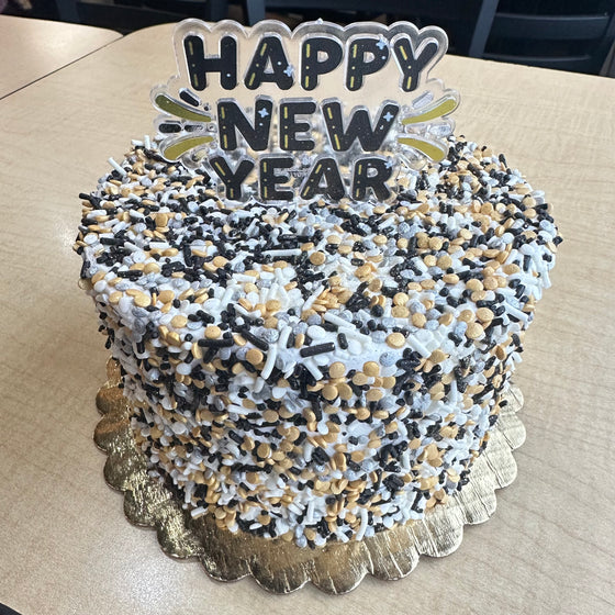 Happy New Year 6" cake Design