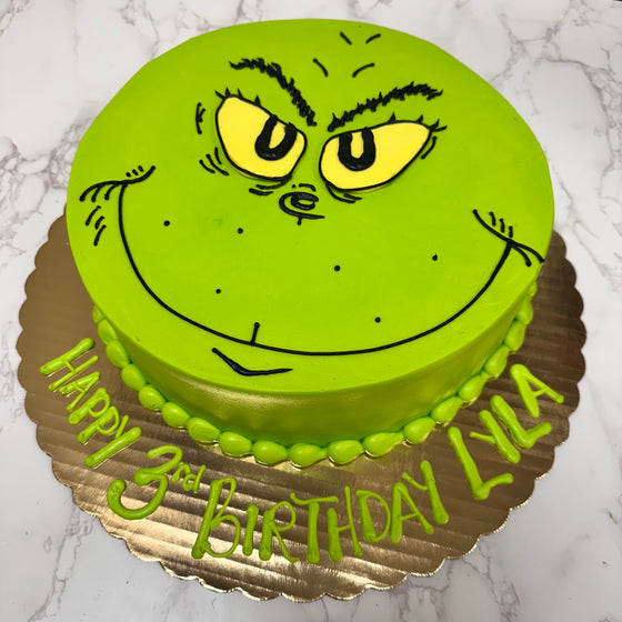 Grinch Round Cake
